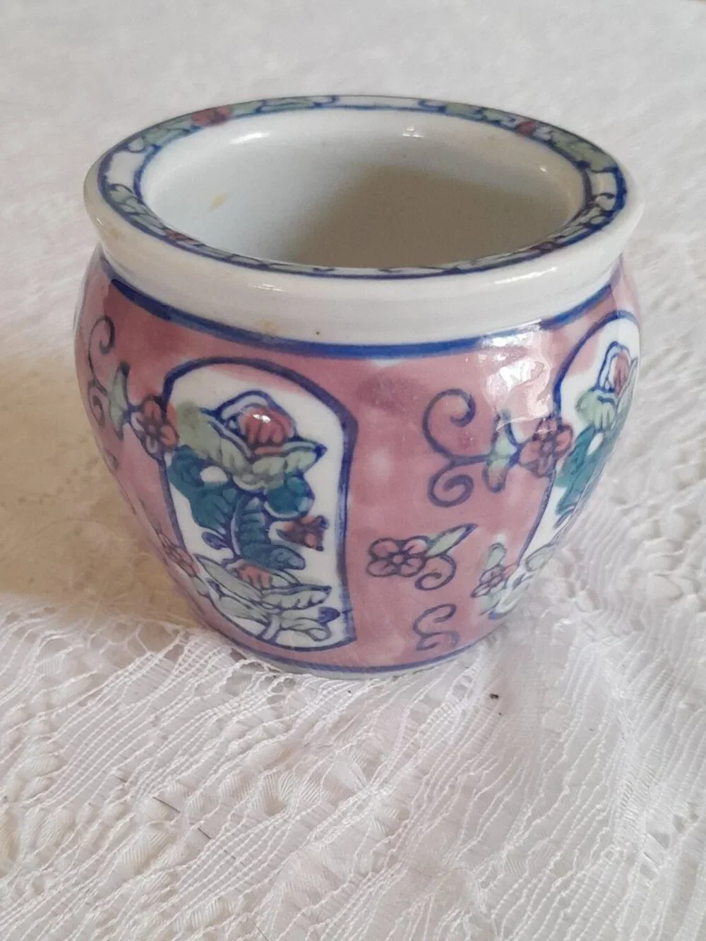 VTG Chinese Jardinere (mini  fishbowl size) Planter/Decor